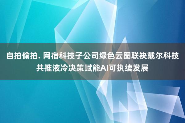 自拍偷拍. 网宿科技子公司绿色云图联袂戴尔科技共推液冷决策赋能AI可执续发展