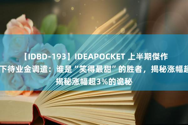 【IDBD-193】IDEAPOCKET 上半期傑作集2009 天下待业金调遣：谁是“笑得最甜”的胜者，揭秘涨幅超3%的诡秘